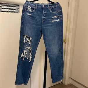 mom ripped jeans